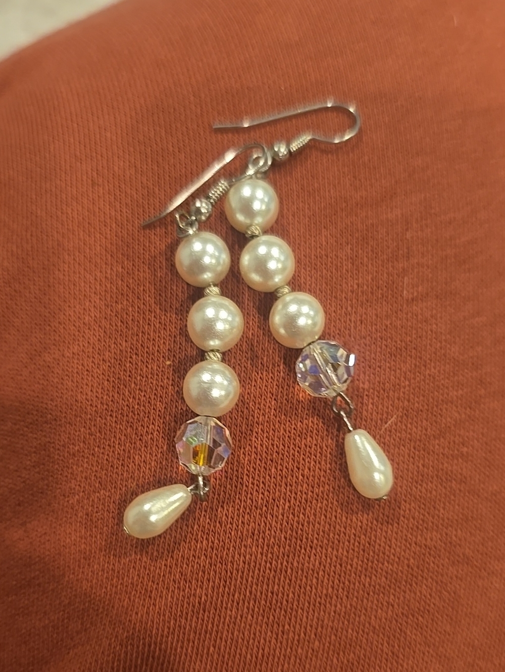 ❤️10/$13 Classic Faux Pearl Drop Dangle Earrings